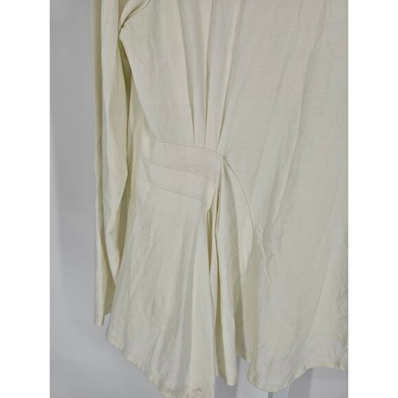 Soft Surroundings Womens Sz XL Long Sleeve Cowl Neck Blouse Cream Color - Picture 2 of 4